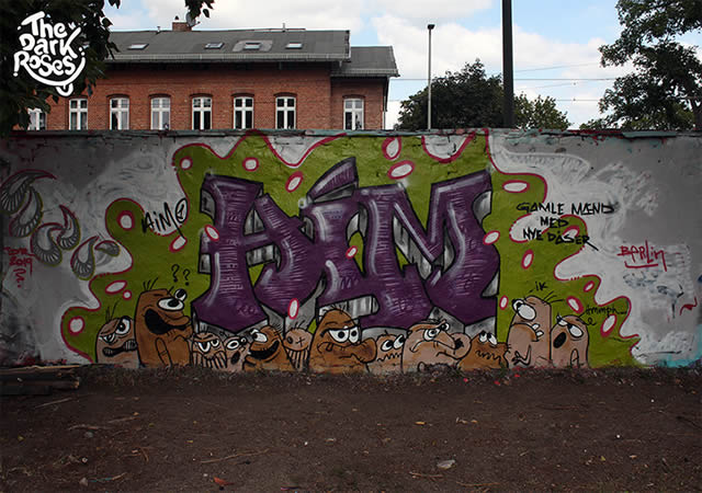 BeRLin, Gamle Mænd Med Nye Dåser by Aim 1 - The Dark Roses - Hauptstrasse, Berlin, Germany 4. August 2019